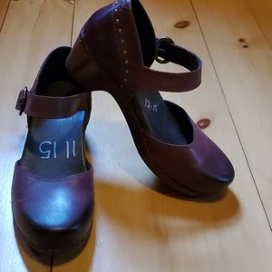 Dansko heeled Mary Jane shoe, Burgundy
